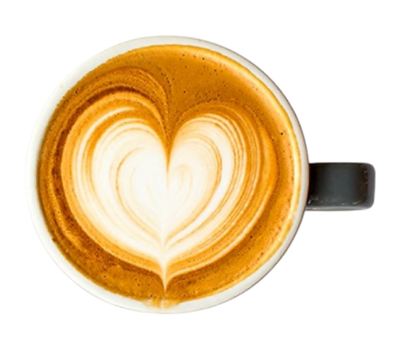 Coffee cup with beans and splash